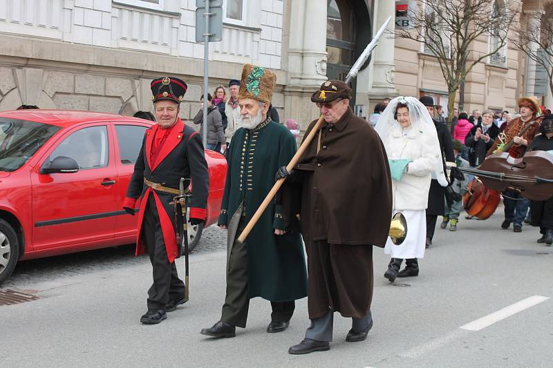 V neděli se v Jindřichově Hradci konal tradiční masopust.