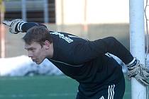 Brankář jindřichohradeckých fotbalistů Jakub Hulík.