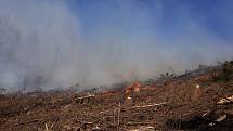 Rozsáhlý požár lesa ve Světlé u Studené, kde se nacházelo několik ohnisek požáru. Vlivem větru se ohniska rozhořela na čtyři velké požáry a dva menší.