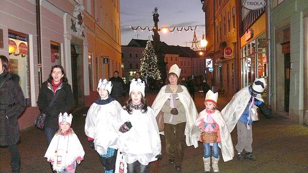 Tříkrálová sbírka v Jindřichově Hradci.