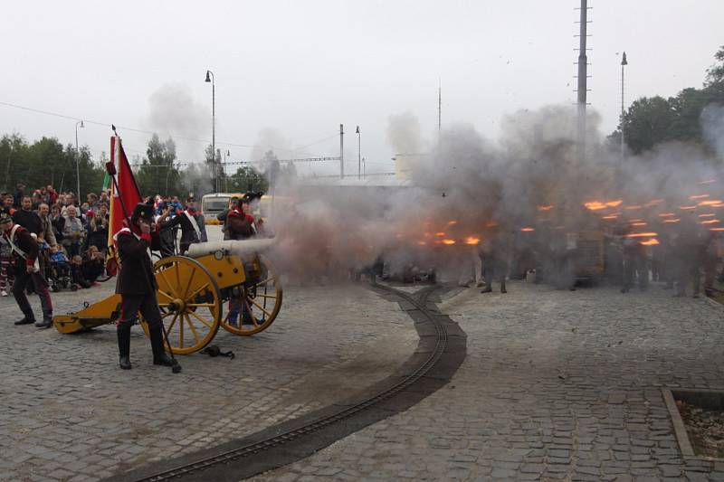 Den železnice v Jindřichově Hradci.