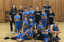 Basketbalisté BK Lions Jindřichův Hradec kategorie do 12 let.