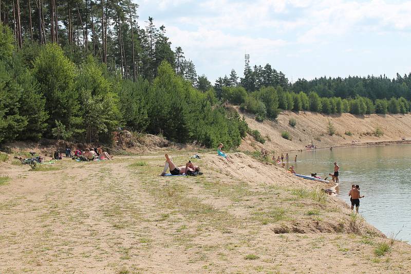 Pískovny v Halámkách.