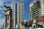 Fotografie dokumentující zastávku Mileny a Josefa Andrle v přímořském letovisku Mar del Plata.