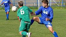 Momentka z divizního zápasu Třeboň - Tachov (3:1).