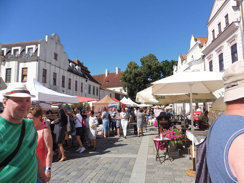 Prezentace třeboňských lázní, Lázeňská Třeboň, nalákala  na náměstí místní, rekreanty i lázeňské hosty.