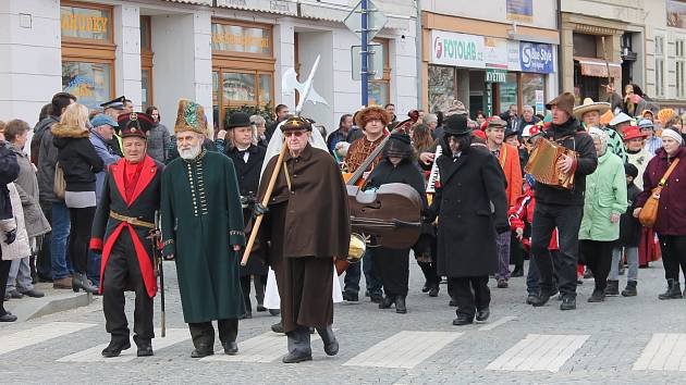 Tradiční masopust v Jindřichově Hradci.