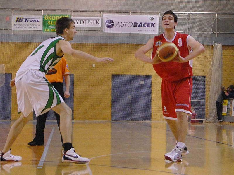 Momentka ze zápasu Lions J. Hradec - Liberec 66:79 (16:11, 31:31, 46:55).