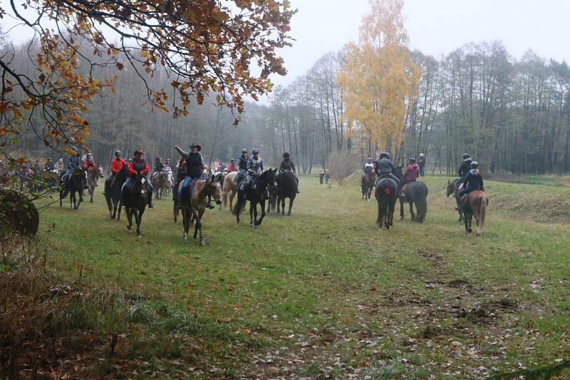 Hubertova jízda v Jindřiši.