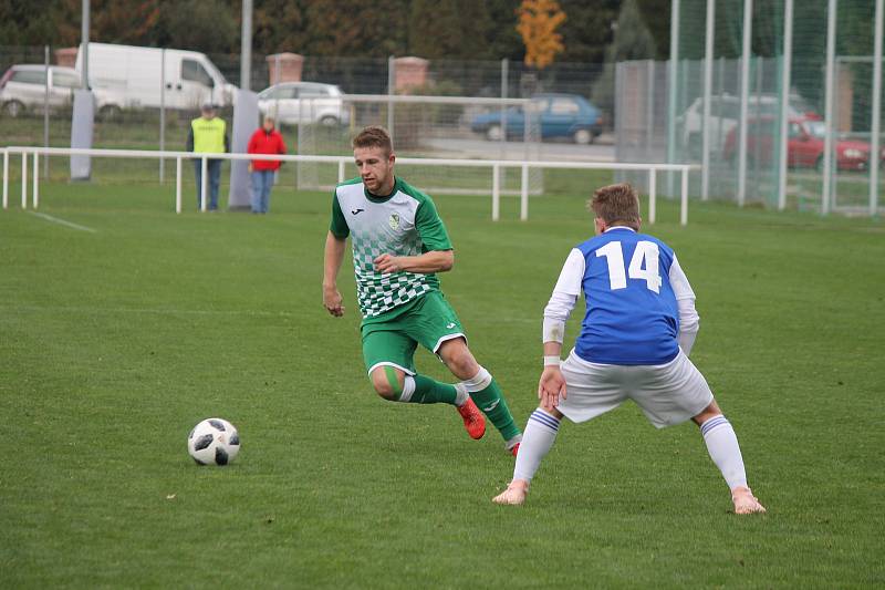 Třeboňští fotbalisté schytali doma v 9. kole KP debakl 0:5 od Českého Krumlova.