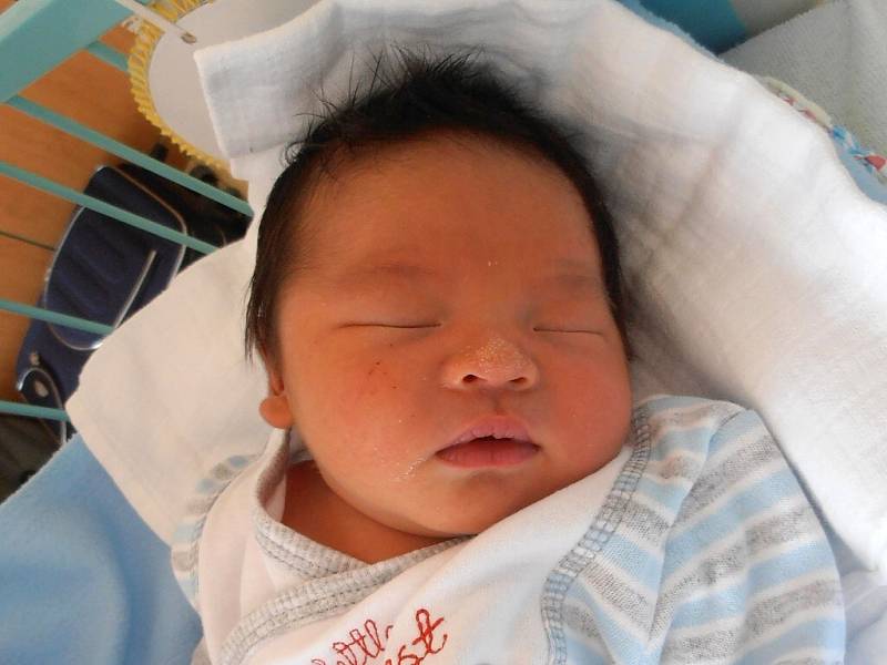 Gia Huy Le z Českých Velenic se narodil v českobudějovické porodnici 1. září 2013. Vážil 3530 gramů.