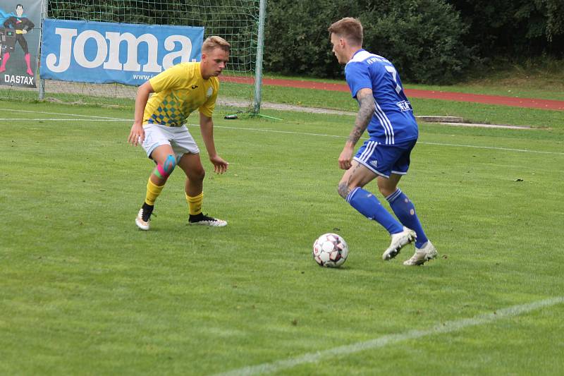 Jindřichohradečtí fotbalisté prohráli v divizním derby se Soběslaví vysoko 1:5.