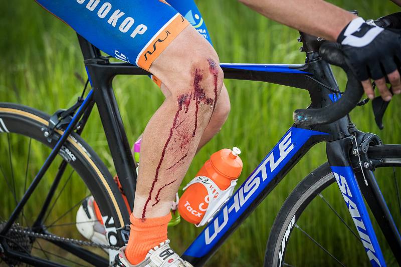 Mezinárodní tříetapový závod v silniční cyklistice RBB Tour zavedl peloton do malebných zákoutí území České Kanady, konkrétně do okolí Číměře, Popelína a Českého Rudolce. Foto: Jaroslav Svoboda/jsphoto.cz