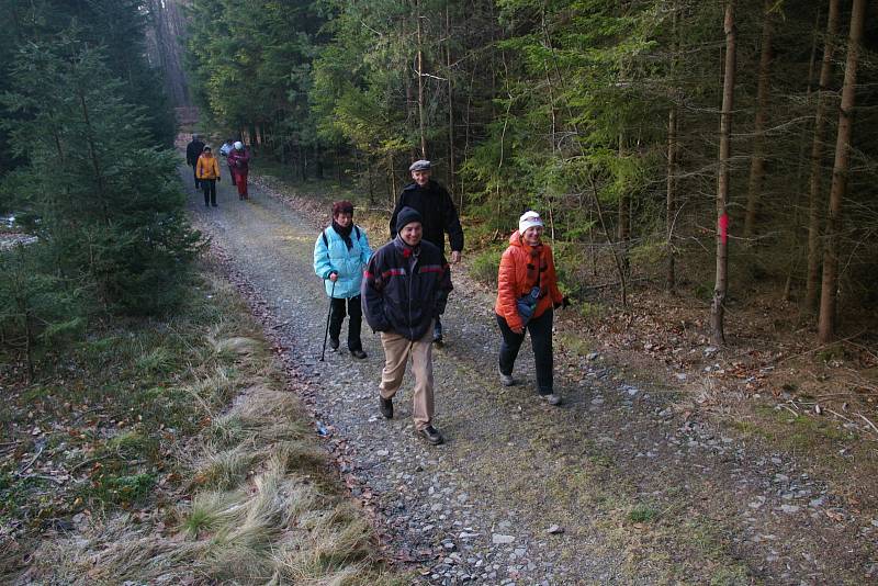 Pacovští turisté jdou na Stražiště