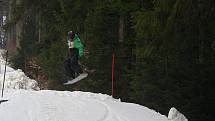 Snowboard a ski cross na Křemešníku