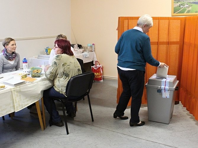 Volby v Bohdalíně na Pelhřimovsku.