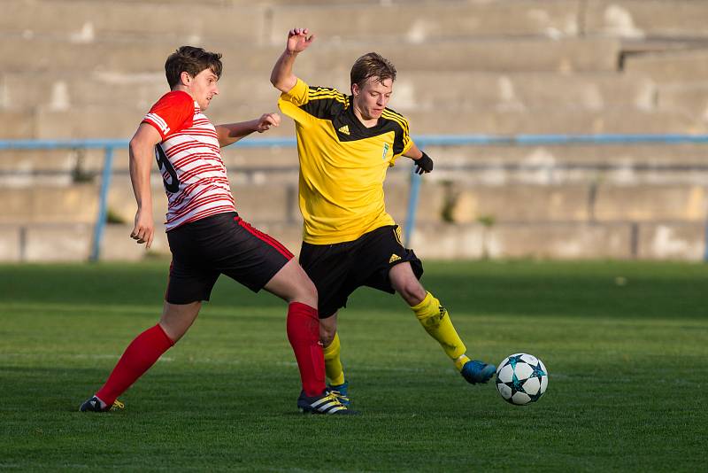 Fotbalové utkání mezi AFC Humpolec a SK Tatran Ždírec nad Doubravou.