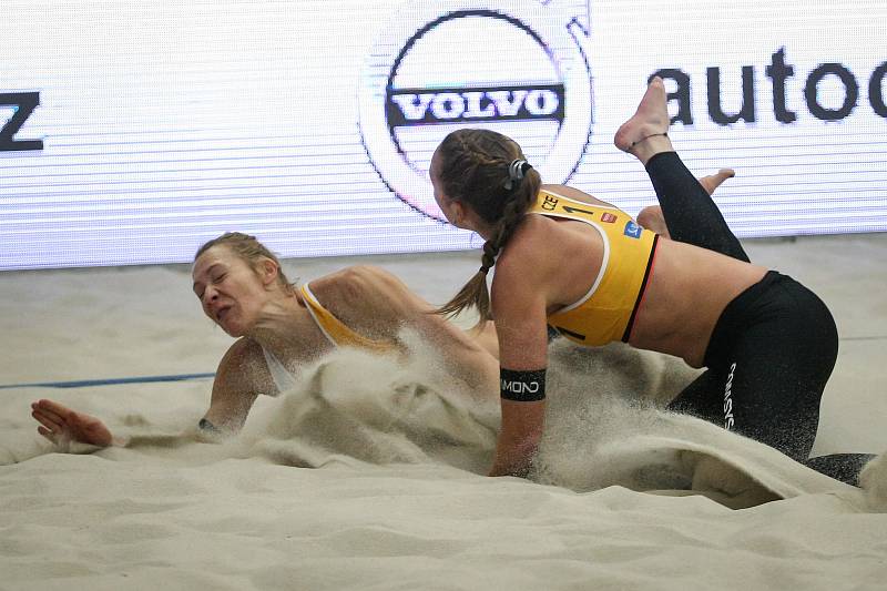 Finálová utkání  turnaje v plážovém volejbale CEV Masters v Pelhřimově.
