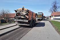 Rekonstrukce silnice na Vysočině. Ilustrační foto.