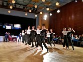Ples tanečníků zahájili jako již tradičně hudebníci strunného uskupení Cimballica, ke kterým se při druhé skladbě přidali i tanečníci Tanečního klubu Pelhřimov.