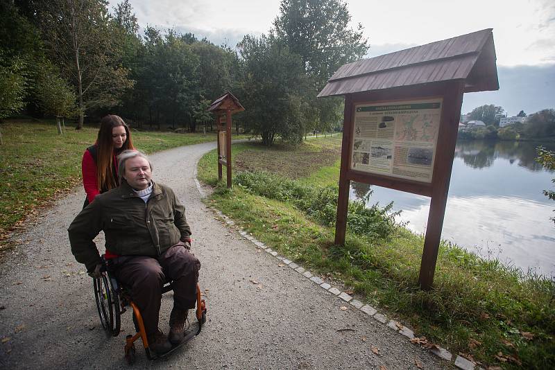 Turistická trasa pro vozíčkáře v Humpolci.