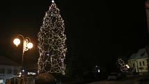 Vánoční strom v Žirovnici.