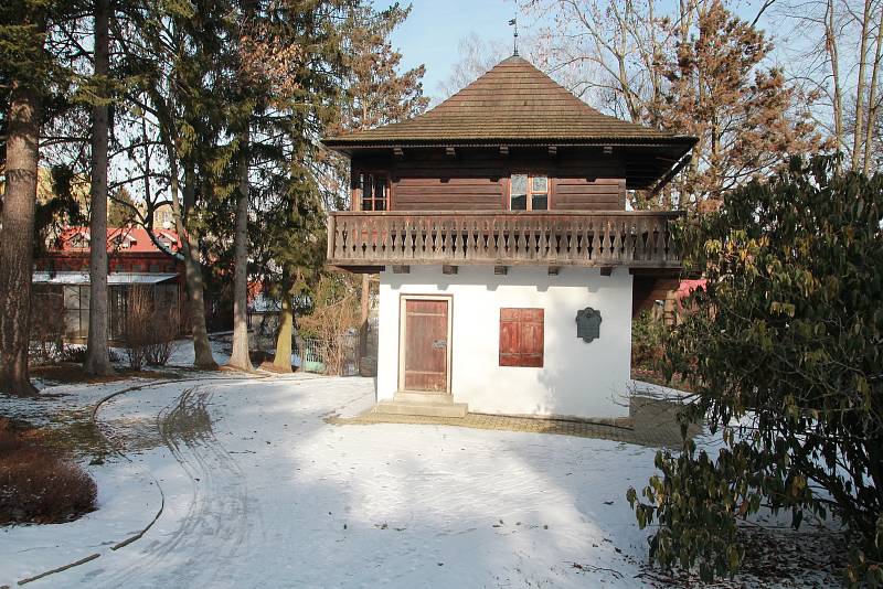 Domek v Děkanské zahradě v Pelhřimově.
