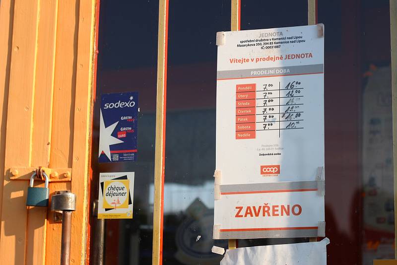 V Sedlici je už skoro rok zavřený obchod.  
