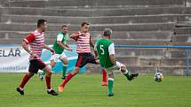 Fotbalové utkání výběru Davida Holoubka a staré gardy Bohemians Praha u příležitosti 110 let fotbalu v Humpolci.