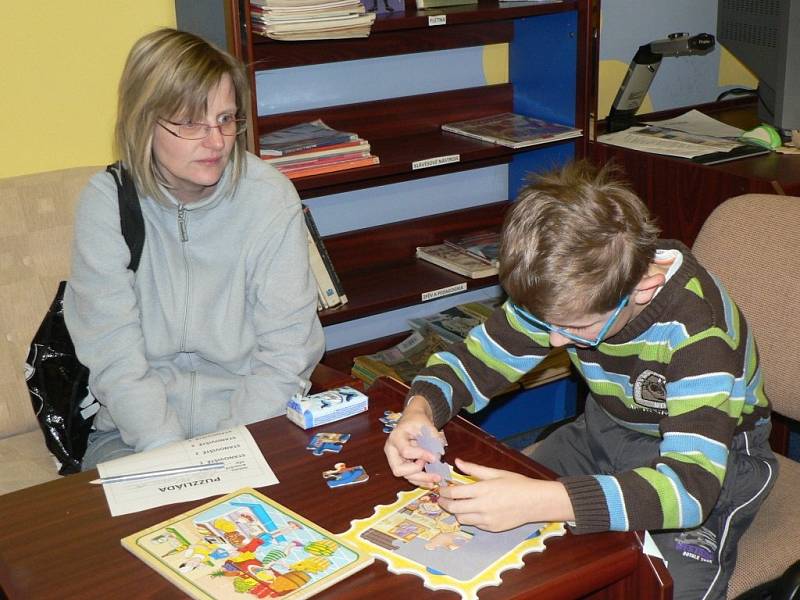 V pelhřimovské knihovně se konal dětský turnaj ve stolních hrách a ve skládání puzzle.