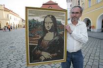 Mona Lisa ze 45000 zrnek rýže - Muzeum rekordů Pelhřimov