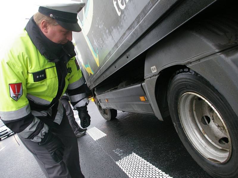 Policejní tým Kamion v terénu