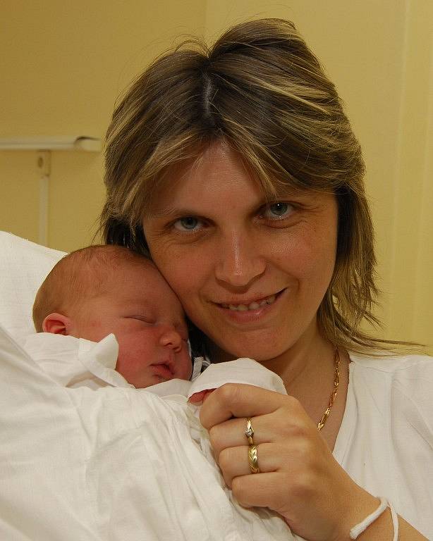 Ludmila Sýkorová z Olešné se narodila 22. dubna 2008, 3800 g, 52 cm.