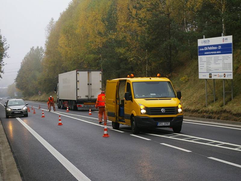 Opravy silnice na Humpolec končí.