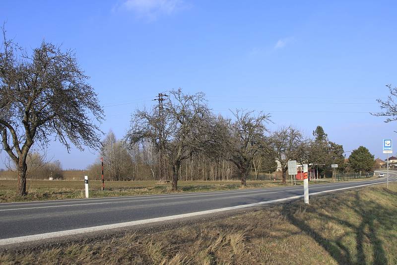 Místo, kde by mohlo vzniknout nákupní centrum.