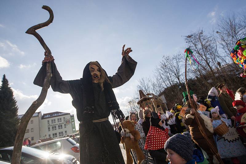 Masopustní průvod v Pelhřimově.