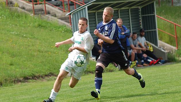 Fotbalisté Lukavce (na archivním snímku v souboji s Červenou Řečicí) poslali Božejov do kolen deseti góly.