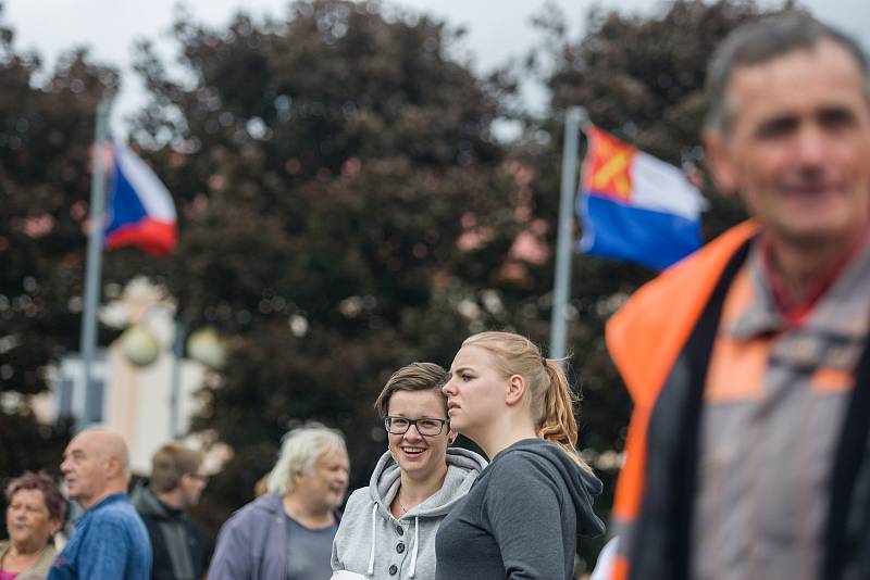 Druhý den návštěvy prezidenta republiky v Kraji Vysočina. Setkání s občany města Humpolec.