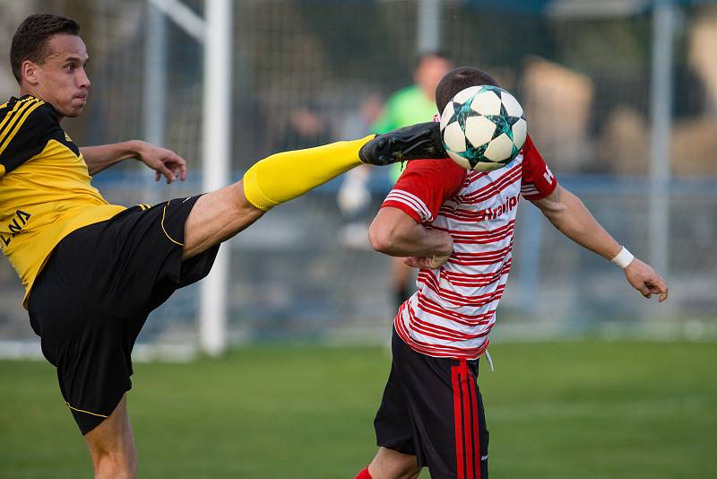 Fotbalové utkání mezi AFC Humpolec a SK Tatran Ždírec nad Doubravou.