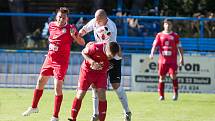 Utkání krajského přeboru mezi HFK Třebíč a FK Pelhřimov.