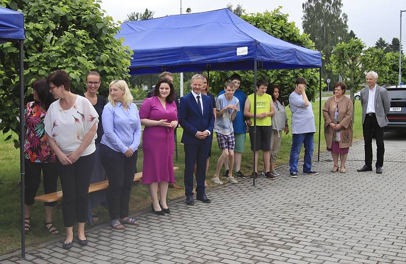 Oficiální zahájení stavby nového komunitního bydlení Domova Jeřabina v Horní Cerekvi.