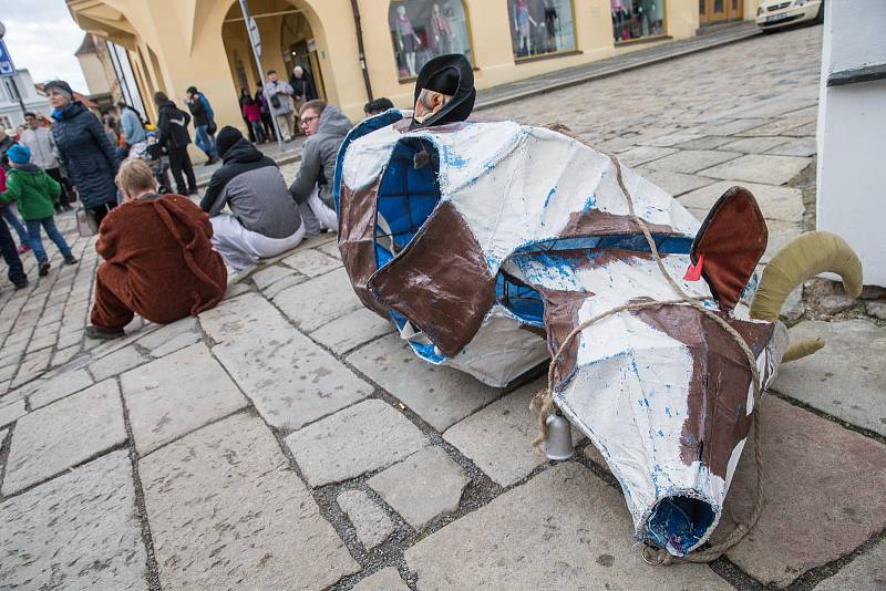 Masopustní průvod v Pelhřimově.