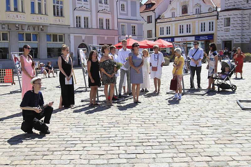 Projekt Zase Spolu 2020 na pelhřimovském Masarykově náměstí.