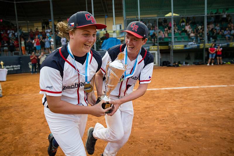 Finálový zápas softbalového mistrovství Evropy do 18 let mezi Českou republikou a Dánskem.