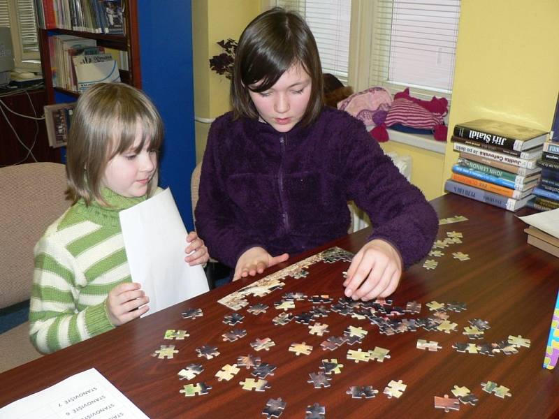 V pelhřimovské knihovně se konal dětský turnaj ve stolních hrách a ve skládání puzzle.