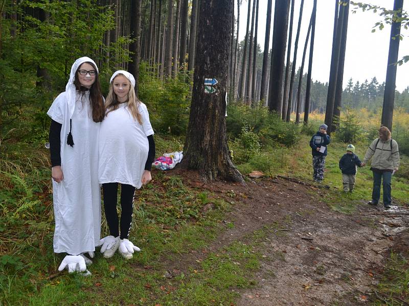 Les pod humpoleckým Orlíkem se v sobotu odpoledne proměnil v pohádkové království.