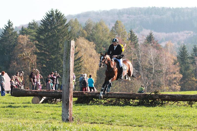 V sobotu 26. října na tradiční Hubertově jízdě na závěr jezdecké sezony se v Proseči pod Křemešníkem představilo bezmála čtyřicet koní a jezdců.