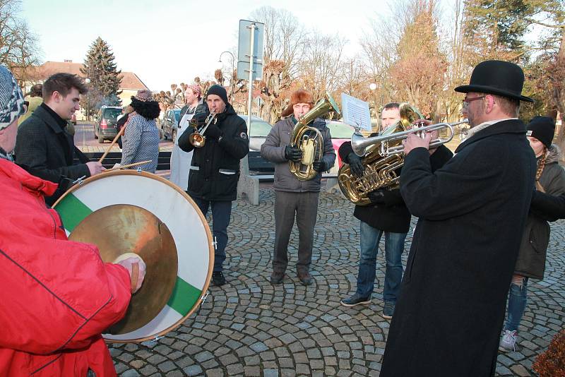 Masopustní průvod v Červené Řečici.