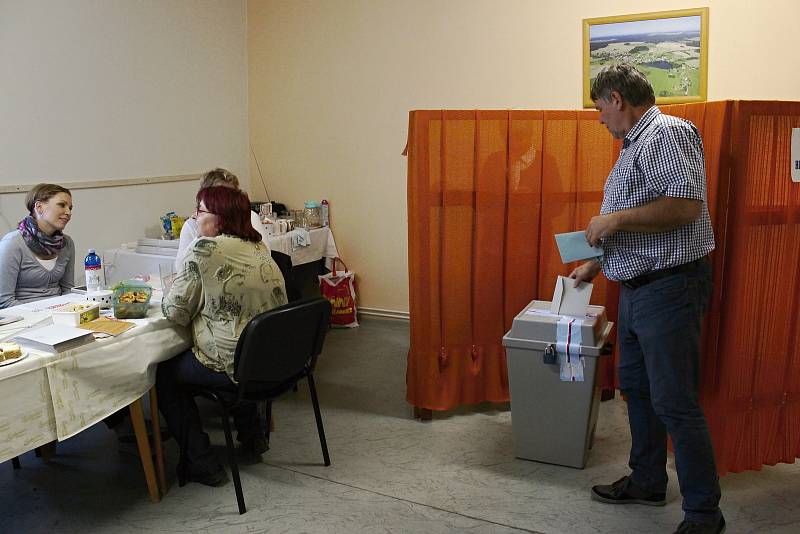 Volby v Bohdalíně na Pelhřimovsku.