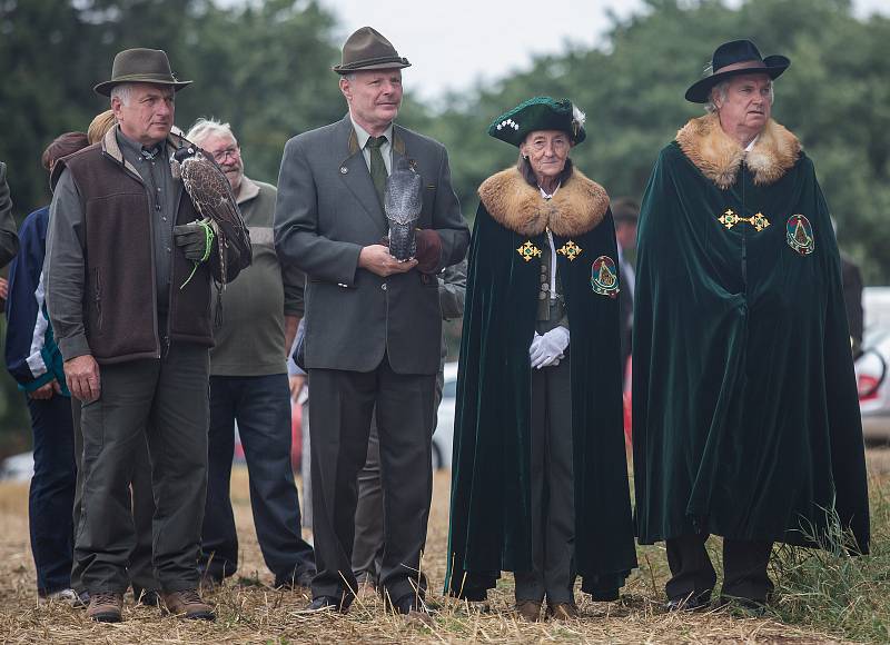 Vysvěcení zcela nové lesní kaple svatého Huberta ve Výklanticích na Pelhřimovsku.